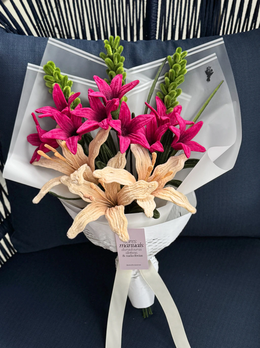 Buquê Lírios Pink & Angélicas