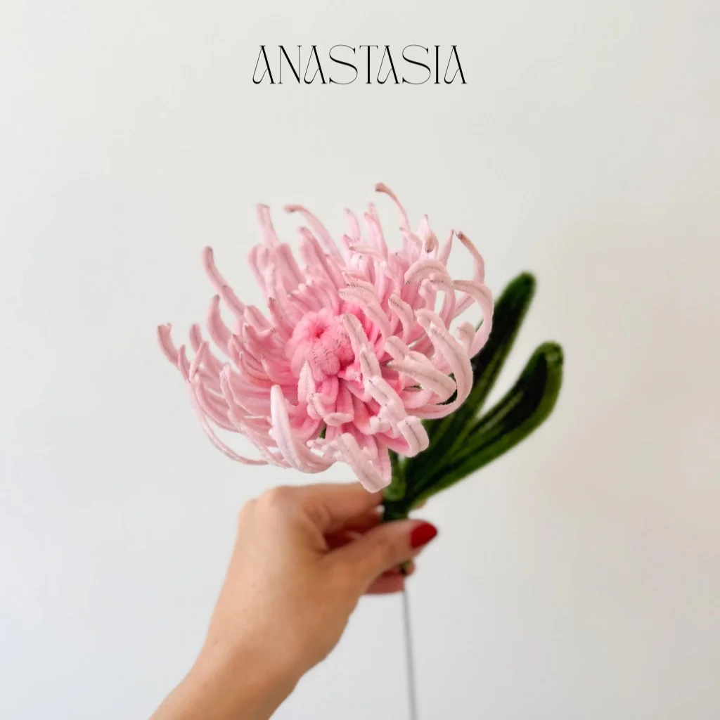 Flor de Chenille - Anastasia