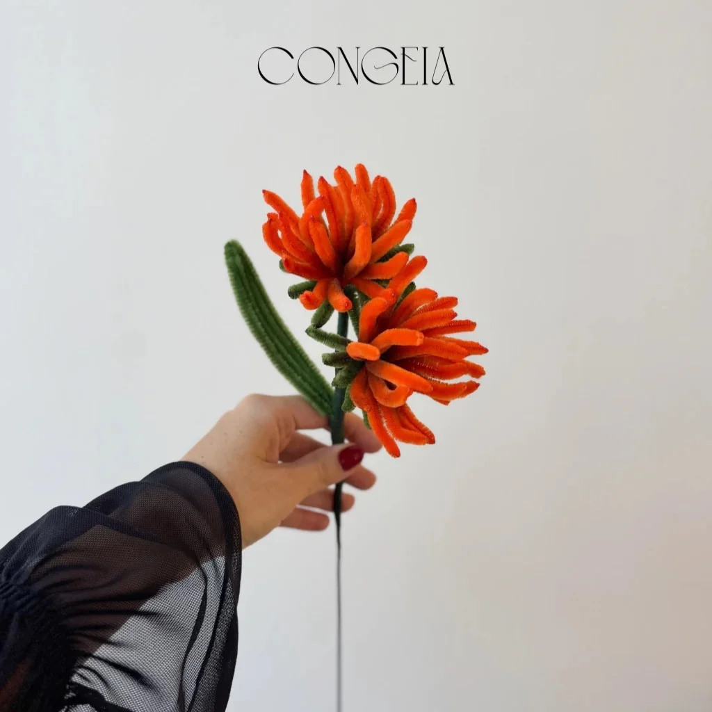 Flor de Chenille - Congeia