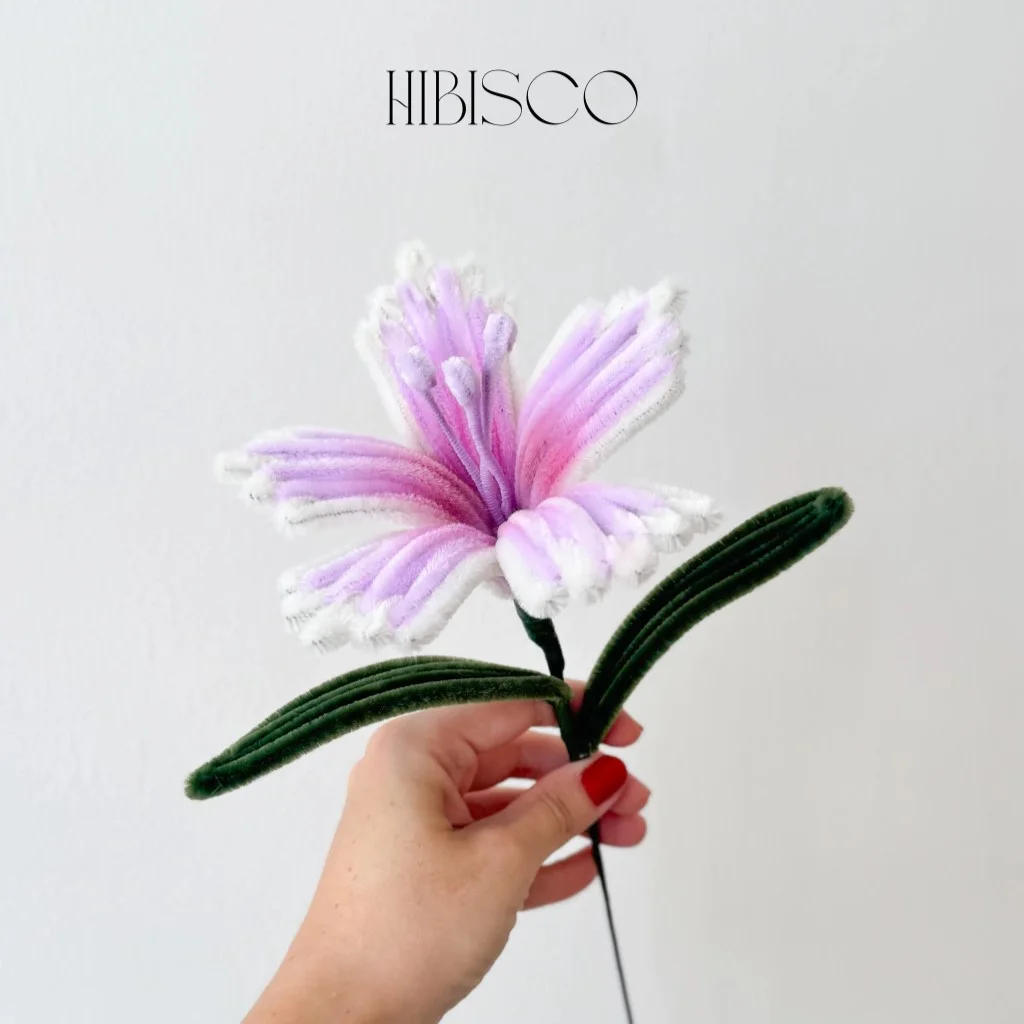 Flor de Chenille - Hibisco