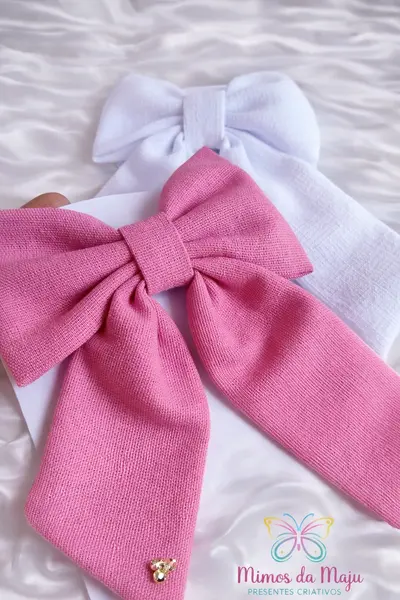 Laço Rosa Texturizado