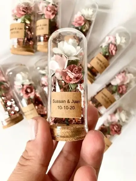Mini Redoma Flores Personalizada